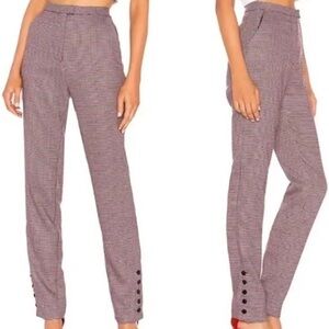 LPA Slim Trouser in Khaki & Maroon